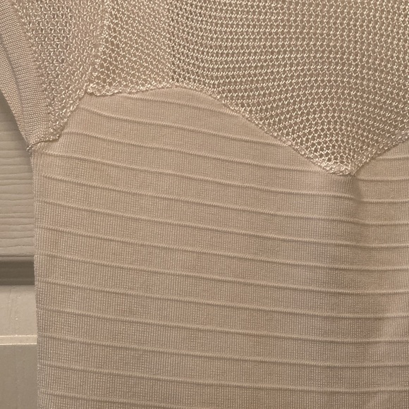 ETINCELLE. COUTURE  Pencil Cap sleeves Stretch Crochet Ladies Dress - Picture 5 of 12